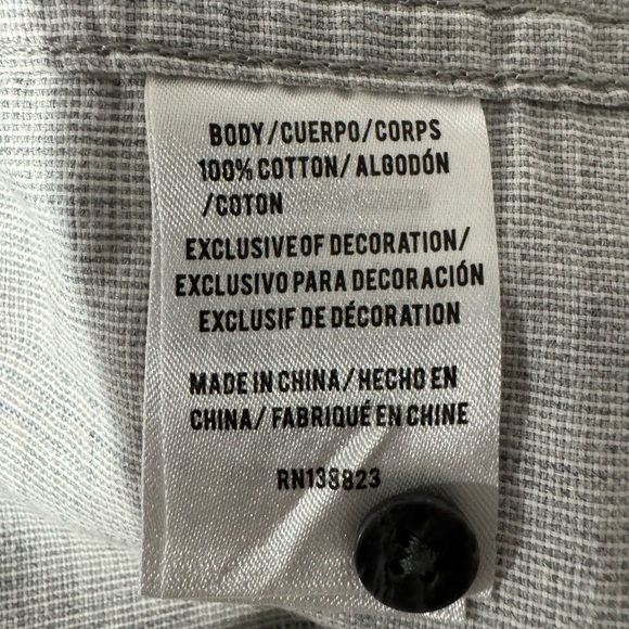 Moonshine Spirit Shirt Men’s Medium Gray Pearl Snap Button Up Casual Western - Picture 10 of 11